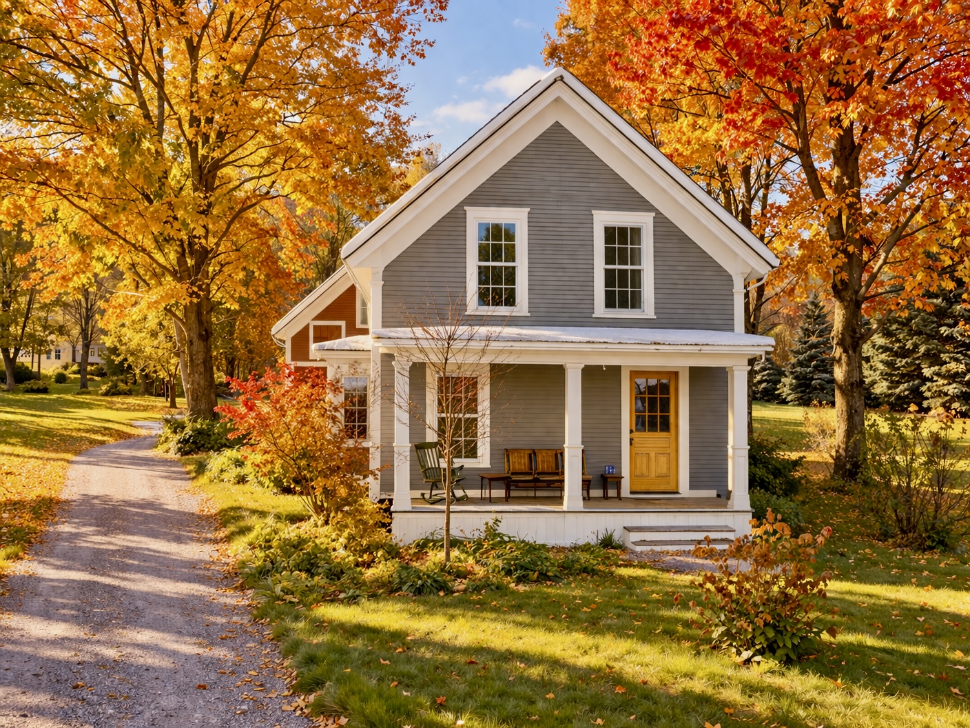 Autumn at the Chester farmhouse